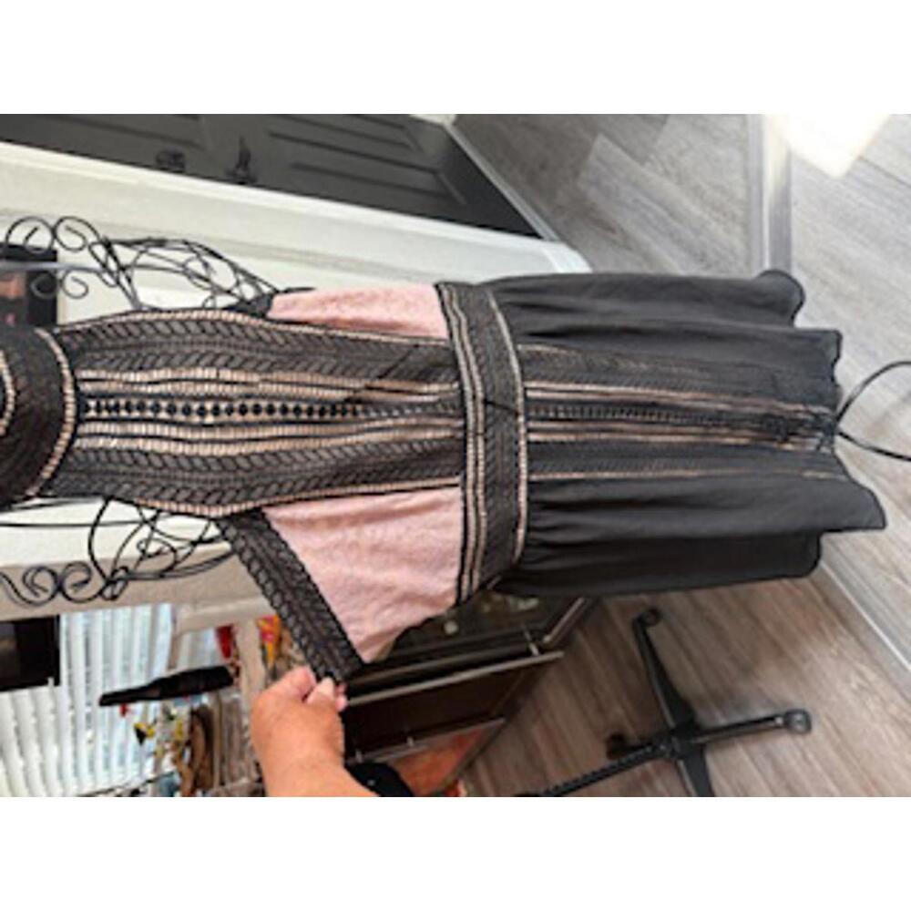 Designer Venus, Halter Pink and Black Size XL